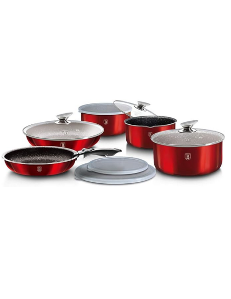 Batterie de cuisine 12 pieces Berlinger collection burgundy