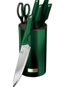 Berlinger Haus ensemble de couteaux dans un bloc de 7 éléments Emerald 2