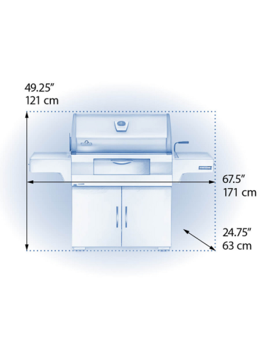 BBQ charbon de bois professionel PRO605CSS