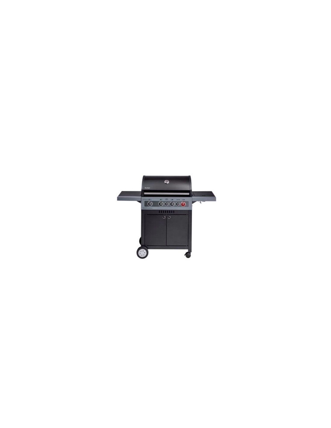 Grille De Barbecue à Gaz Enders Boston Black 4 IK Turbo - En Fonte Émaillée - Compatible Avec Inserts (Poêle, Pierre à Pizza, Etc.)