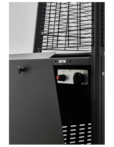 Parasol chauffant flamme