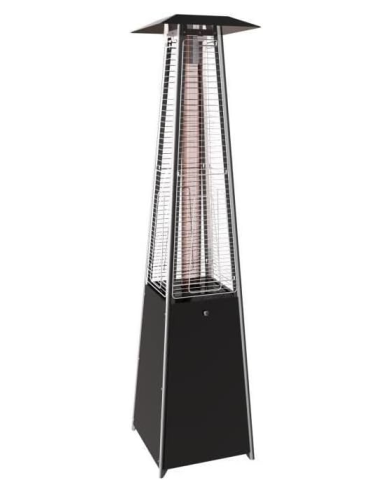 Parasol chauffant flamme
