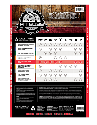 Pellets Pit Boss 9 KG Cerise Bois dur