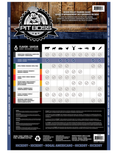 Pellets Pit Boss 9 KG mélange de Caryer Bois dur