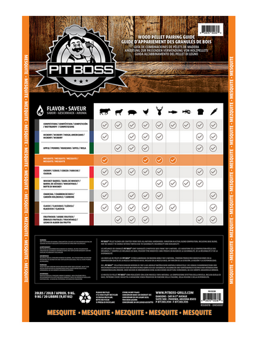 Pellets Pit Boss 9 KG Mélange de Mesquite Bois dur