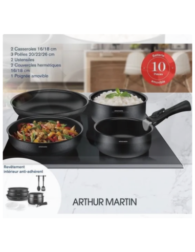 Batterie amovible Arthur Martin 10 pièces