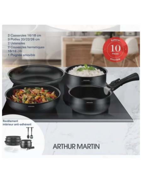 Batterie amovible Arthur Martin 10 pièces